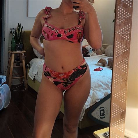 Farm Rio Bikini Top Is A Large And The Bottoms Depop