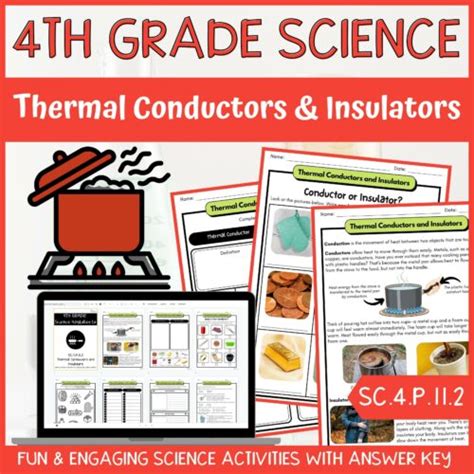 Conductors And Insulators Activity And Answer Key 4th Grade Physical Science Classful