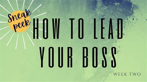[Sneak Peek!] L4D Masterclass: How to Lead Your Boss - YouTube