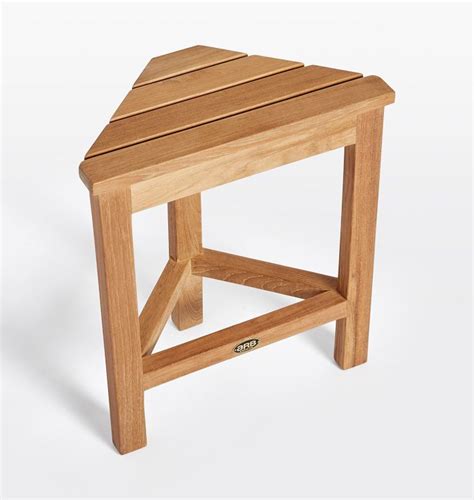 Teak Corner Shower Bench | Rejuvenation