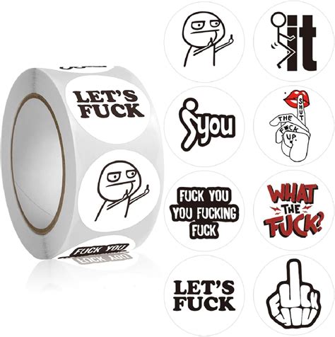 Amazon Pcs Fuck To Give Stickers Roll Inch Style Funny Cool Offensive Graphic