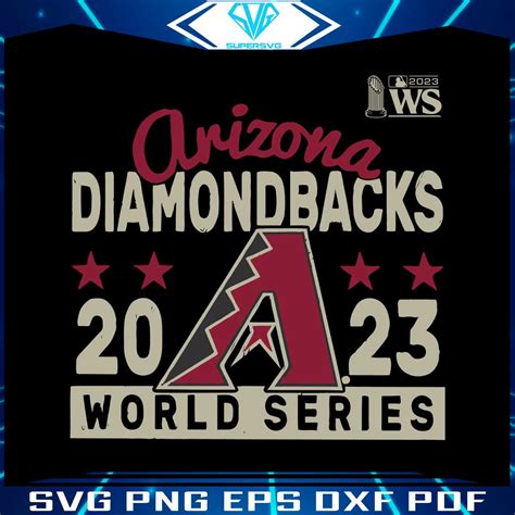 Arizona Diamondbacks 2023 World Series SVG File For Cricut