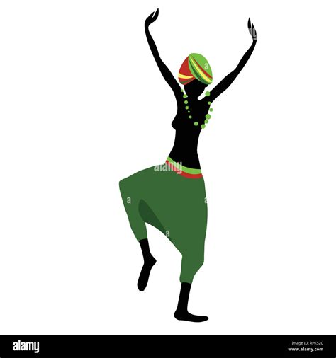 African Dance Tribal Ritual Ethnic Ceremony Illustration Stock Photo