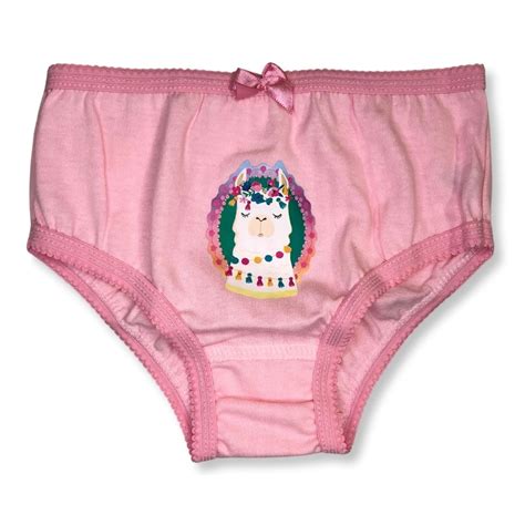 Kit c 3 Calcinha Infantil Desenho Lhama Graça Menina Galé Lingerie Calcinhas sutiãs