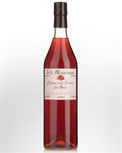 G E Massenez Creme A La Fraise Des Bois Wild Strawberry Liqueur