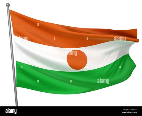 niger national flag  countries collection isolated image stock
