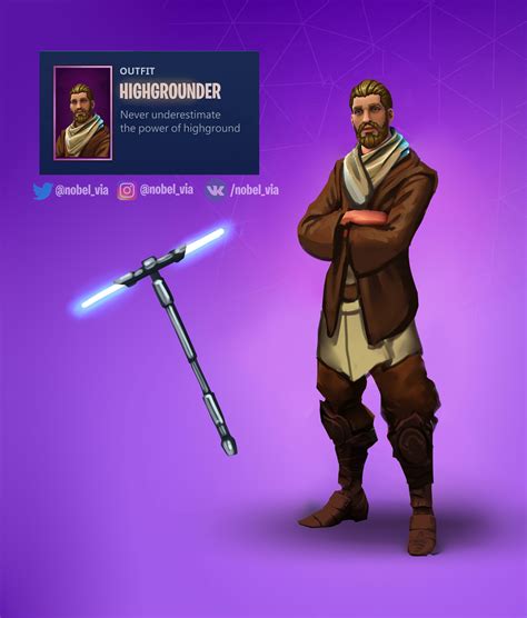 Fortnite Fan Makes Gorgeous Obi Wan Kenobi Concept Skin