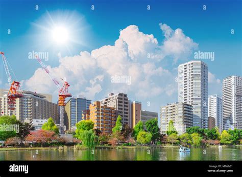Construction New Modern City With Green Park Space For Good Environment