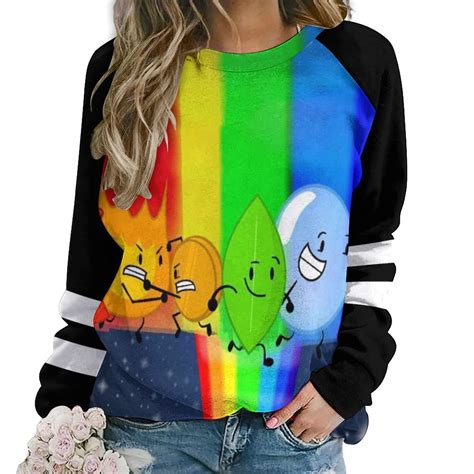 game bfdi battle  dream island sweatshirt women graphic pullover