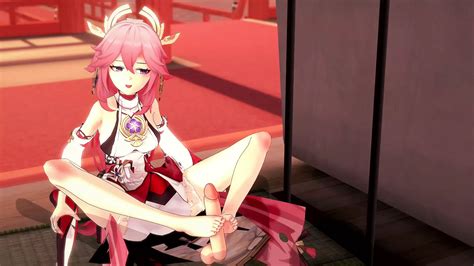 Impacto De Genshin Placer De Pies Y Juego Anal De Yae Miko XHamster