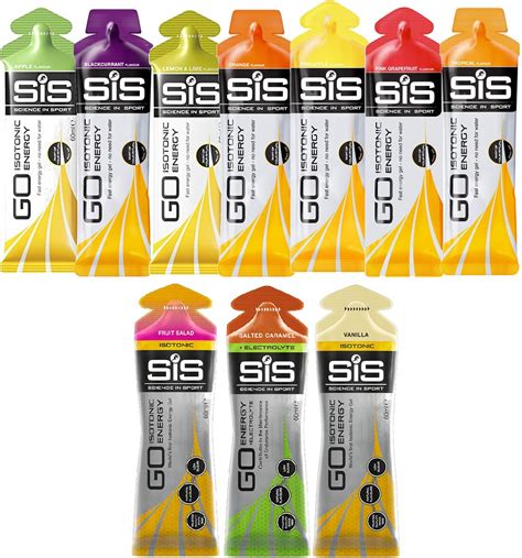 SIS Go Isotonic Energy Gel 60ml Mixed Flavours Box with Added New ...