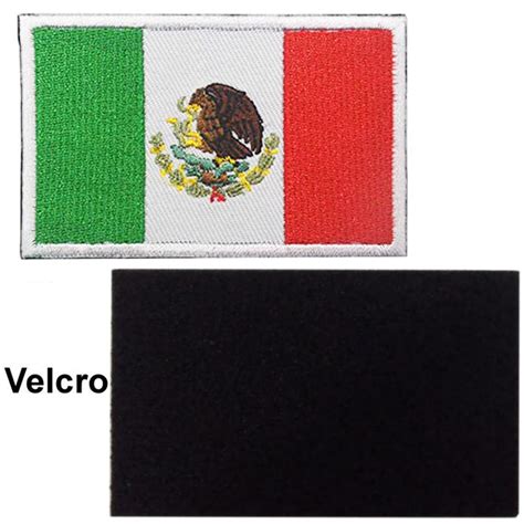 Parche Mx Con Velcro Para Camisas Patchpros Mxomx Mxflag Bandera