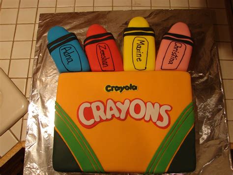 Crayon Birthday Cake Fun And Colorful Celebration