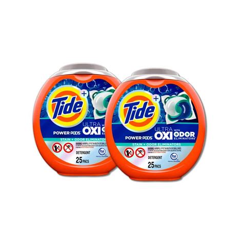 Tide Ultra Oxi Power Odor Eliminators Unscented Laundry Detergent Pods