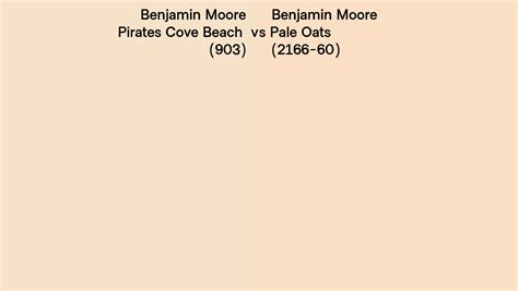 Benjamin Moore Pirates Cove Beach Vs Pale Oats Side By Side Comparison