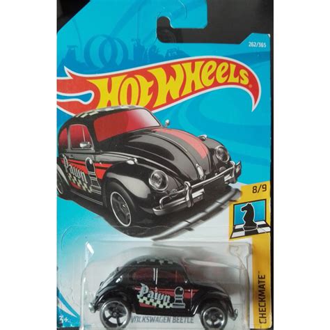 Hot Wheels Fusca Volkswagen Beetle Preto Xadrez Checkmate Shopee Brasil