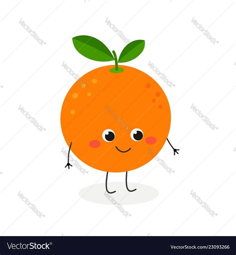 Cute Cartoon Orange