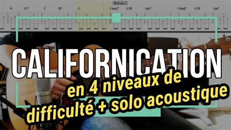 Californication Red Hot Chili Peppers Guitare Tabs YouTube