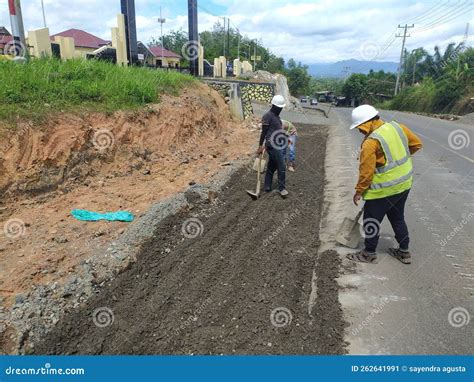 road widening excavation works editorial photo image  tree vehicle