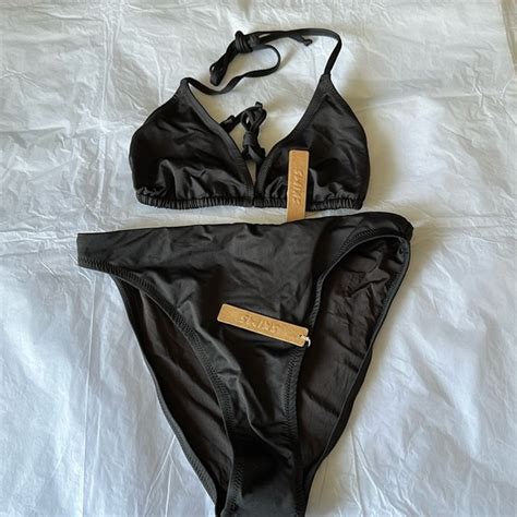 SKIMS Swim Skims Swim Bikini Set Triangle Top L And High Leg Bikini