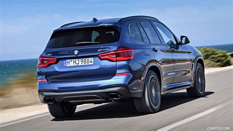 2018 Bmw X3 M40i Color Phytonic Blue Rear Three Quarter