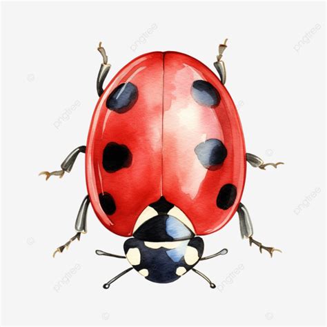 Watercolor Ladybug Clip Art Watercolor Insect Bug Png Transparent