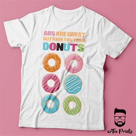 Donuts Shirt Womens Tshirt Donuts Funny Tshirts Donuts Etsy