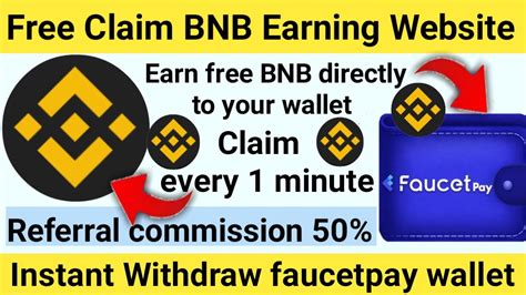 Free Claim BNB Earning Website Earn Free Bnb Site 2023 Live