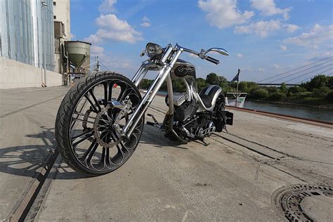 Harley Powered Custom Bike Is All About Naked Metal Bones Autoevolution