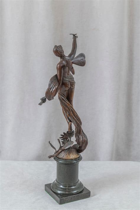 Art Nouveau Nude Fairy On Marble Base Franz Rosse German For Sale At StDibs