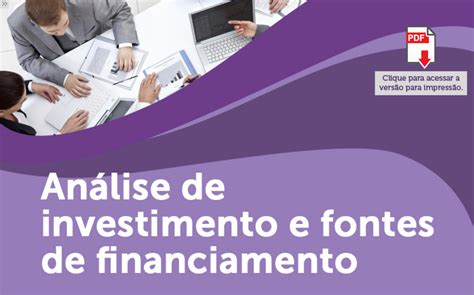 Quando Estamos Trabalhando Com Analise De Financiamento - Cw1 - Análise de Investimentos e Fontes de Financiamento - 01 ...