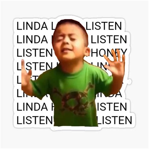 Linda Listen Vine Sticker Sticker For Sale By Slcomino Redbubble