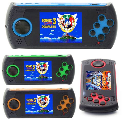 16 Bit Handheld Portable Video Game Console With Built In 100 Sega ...