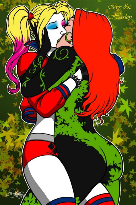 Harley Quinn And Poison Ivy Yuri Blonde Dat Ass