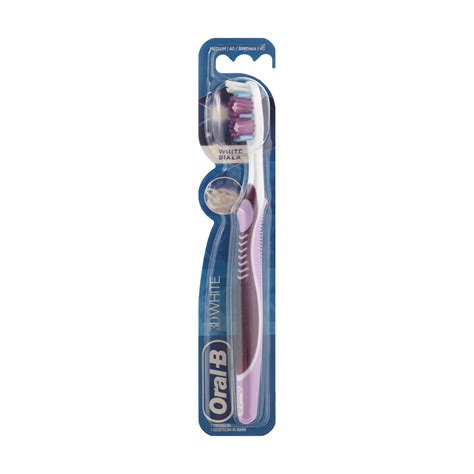 Зубна щітка Oral-B 3D White Відбілювання, фіолетова, середньої ...