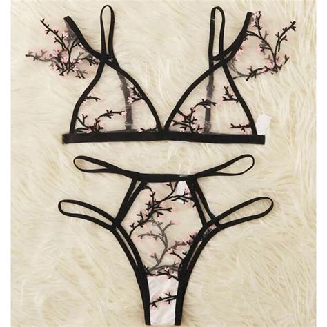 Factory Wholesale Transparent Three Point Type Lace Sexy Seduction Lingerie Women Lingerie Sexy