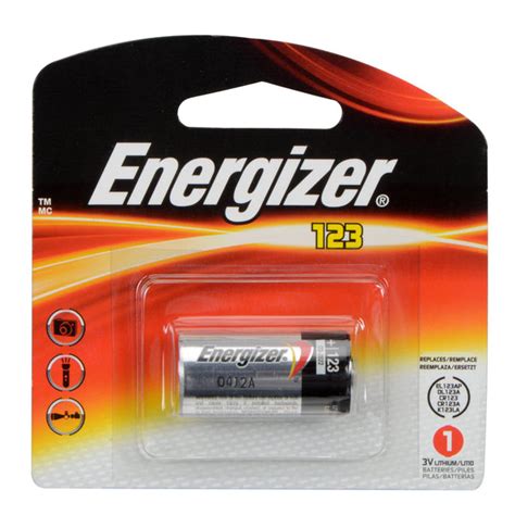 Energizer CR123 / ELCR123A 3V Lithium Primary Button Top Battery | LightMen