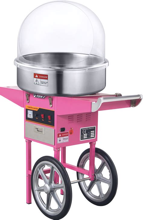 Etl Standard Commercial Cotton Candy Machine With Cart Automatic Cotton