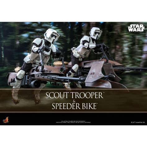 Hot Toys Mms Star Wars Return Of The Jedi Th Scale Scout Trooper And Speeder Bike