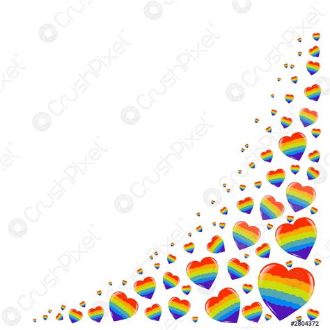 Gay Pride Lgbt Concept Cartoon Vector Colorful Illustration Valentines Day Stock Vector