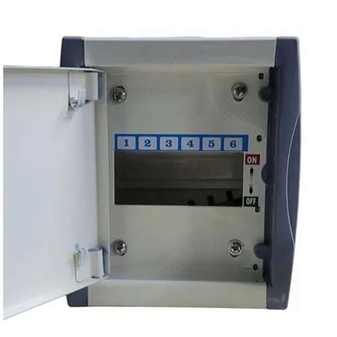 6 Way SPN Double Door Distribution Board At 599 Piece MCB