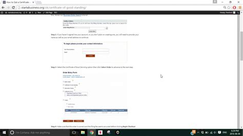 How To Get A Certificate Of Good Standing In Oklahoma Online Youtube