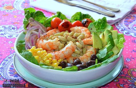 Ensalada De Verdinas Gambas Y Espinacas Las Legumbres Tambi N Son