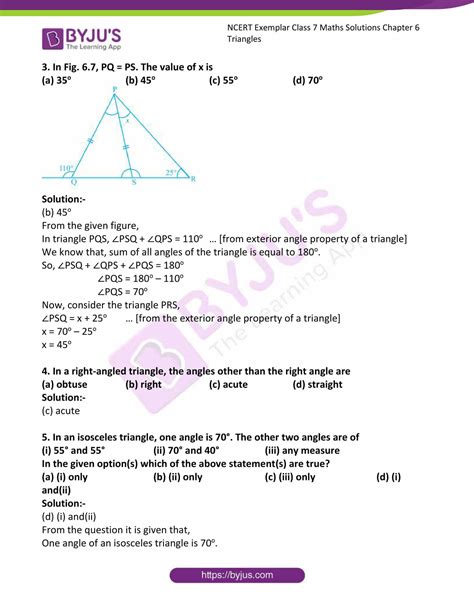 Ncert Exemplar Solutions For Class Maths Chapter Triangles Access