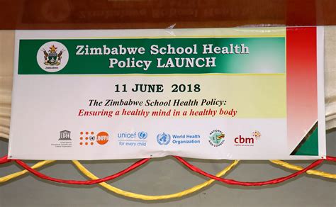 Zimbabwe launches School Health Policy | WHO | Regional Office for Africa