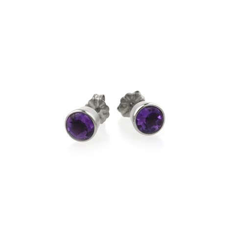 Hypoallergenic Gemstone Stud Earrings