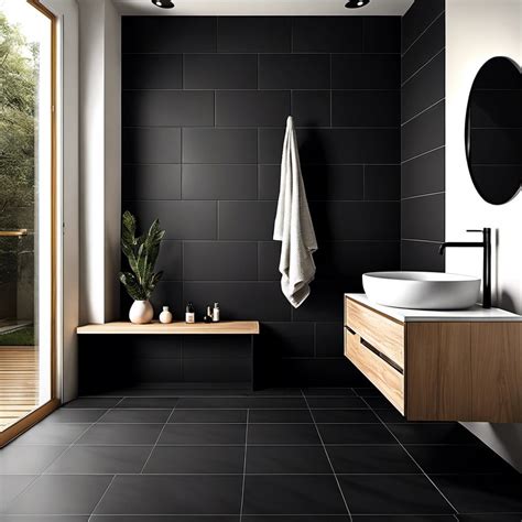 bathroom matte tiles