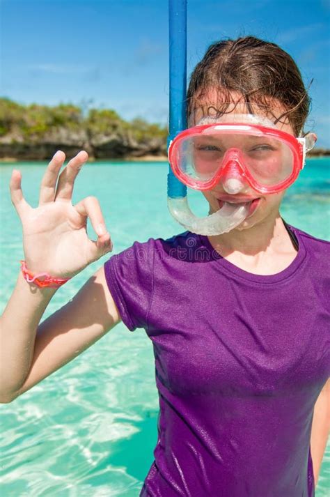 Scuba Girl Stock Image Image Of Diving Girl White 18945413