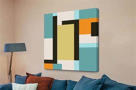 Hand Crafted Geometric Art On Canvas Canvas Prints Australia