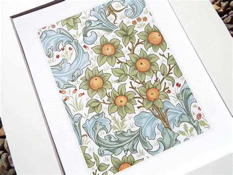 William Morris Botanical Wallpaper Pattern Archival Quality Etsy Uk